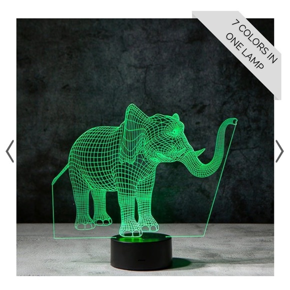 ELEPHANT 3D ILLUSION LAMP - Picture 8 of 11